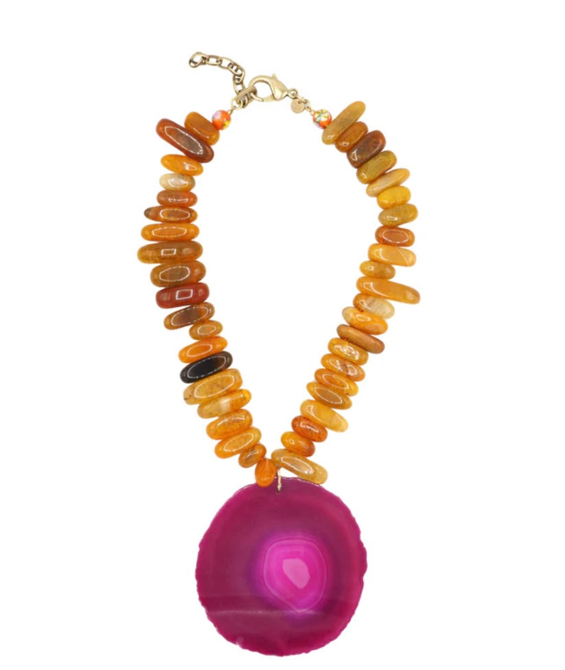Collar piedra ovalada