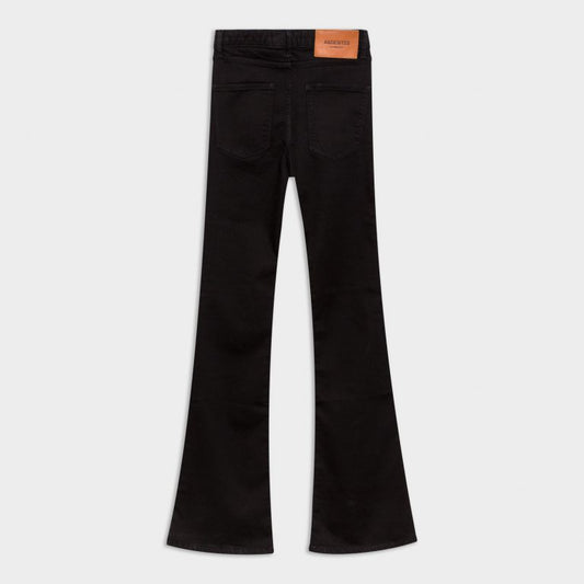 jeans negro campana
