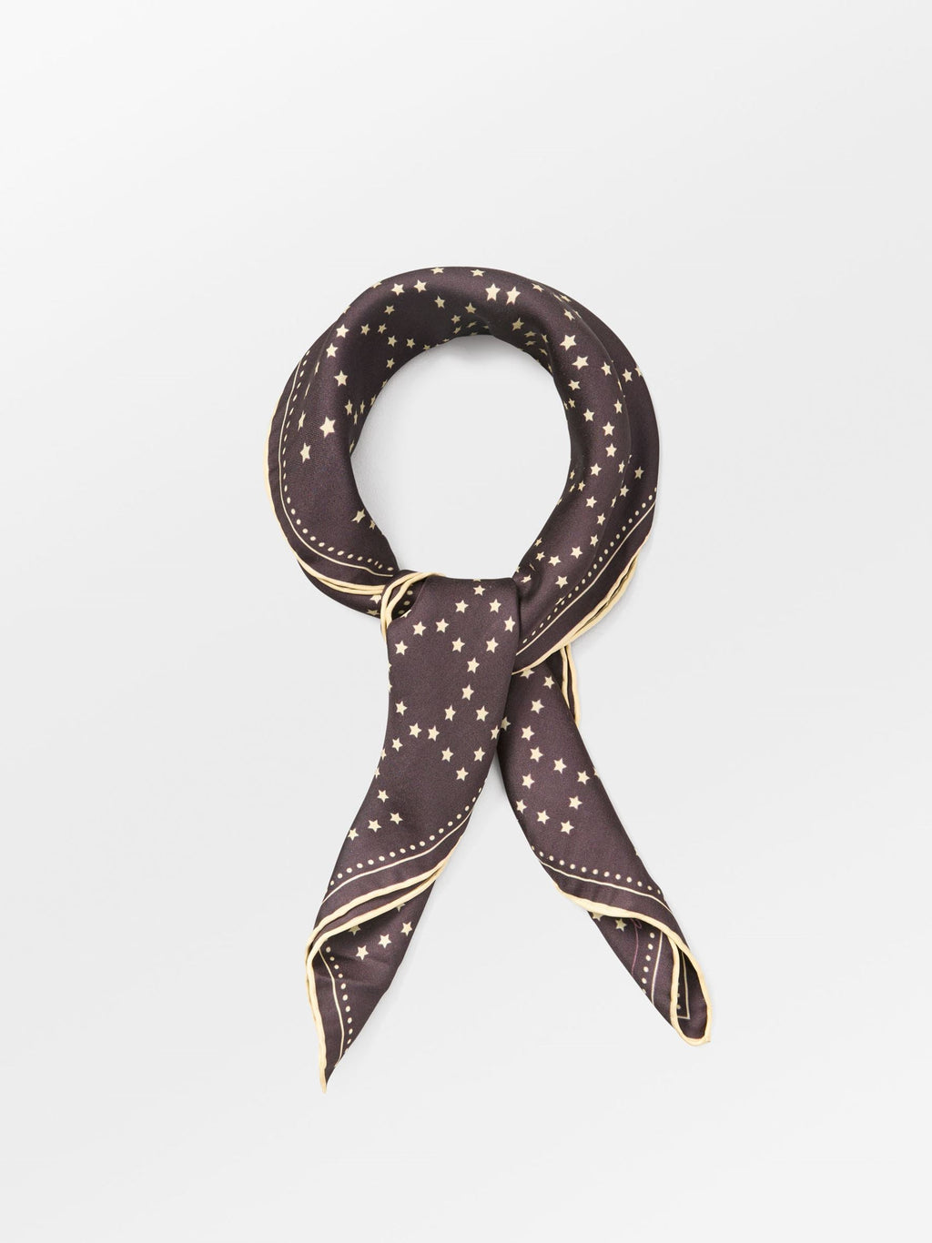Pañuelo de seda de mujer estampado de estrellas