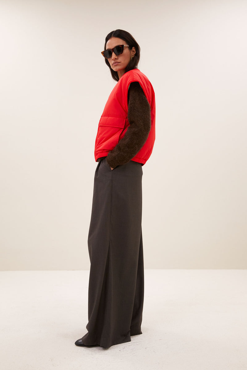 chaleco reversible mujer efecto borreguito