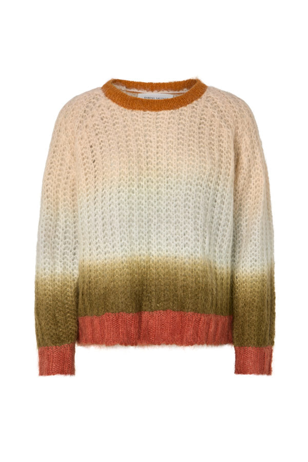 Jersey de lana de mujer degradado multicolor