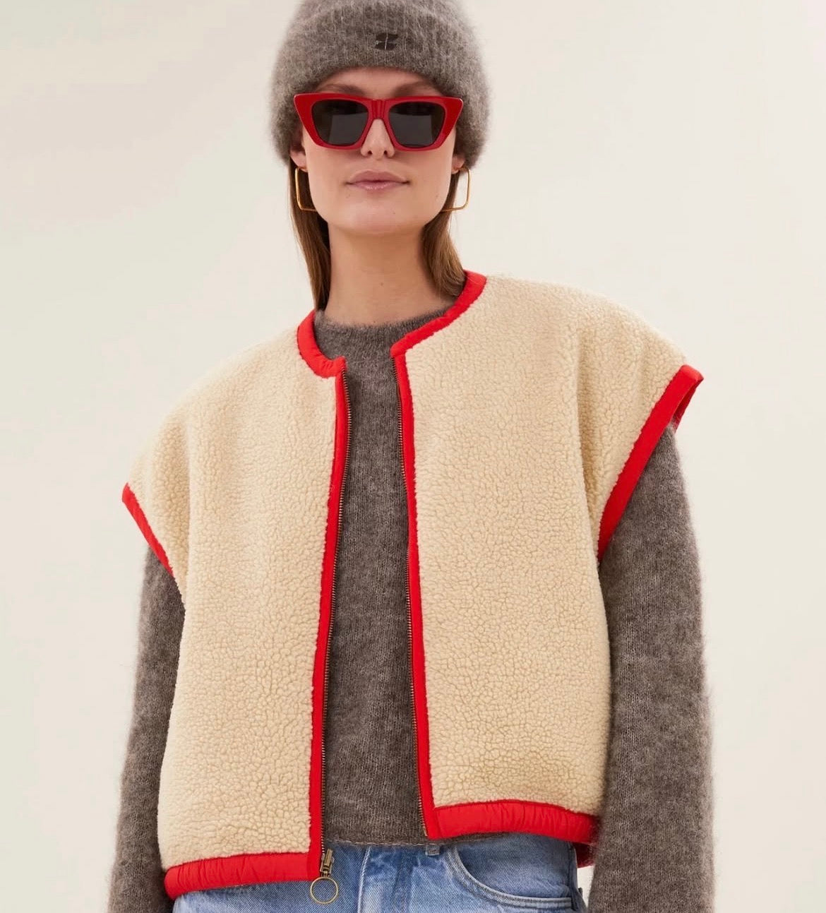chaleco reversible mujer efecto borreguito