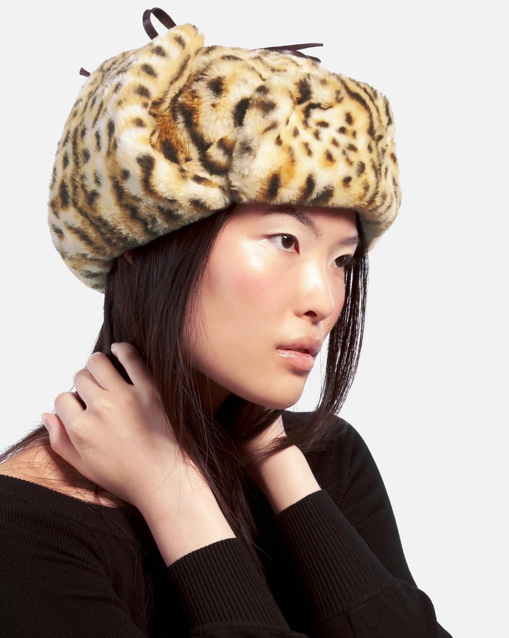 Gorro eco fur animal print