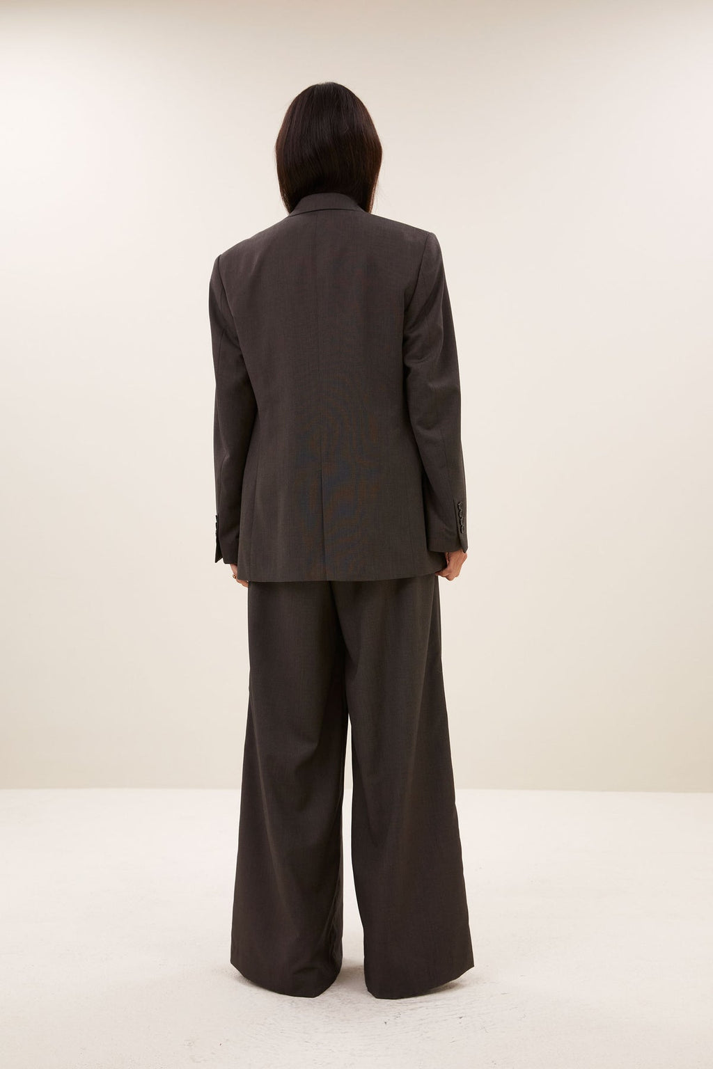 Blazer de sastre mujer marron