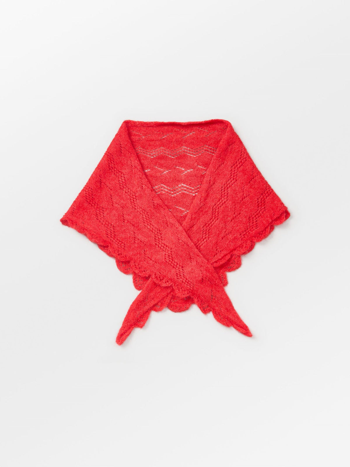 Pañuelo triangular de punto calado