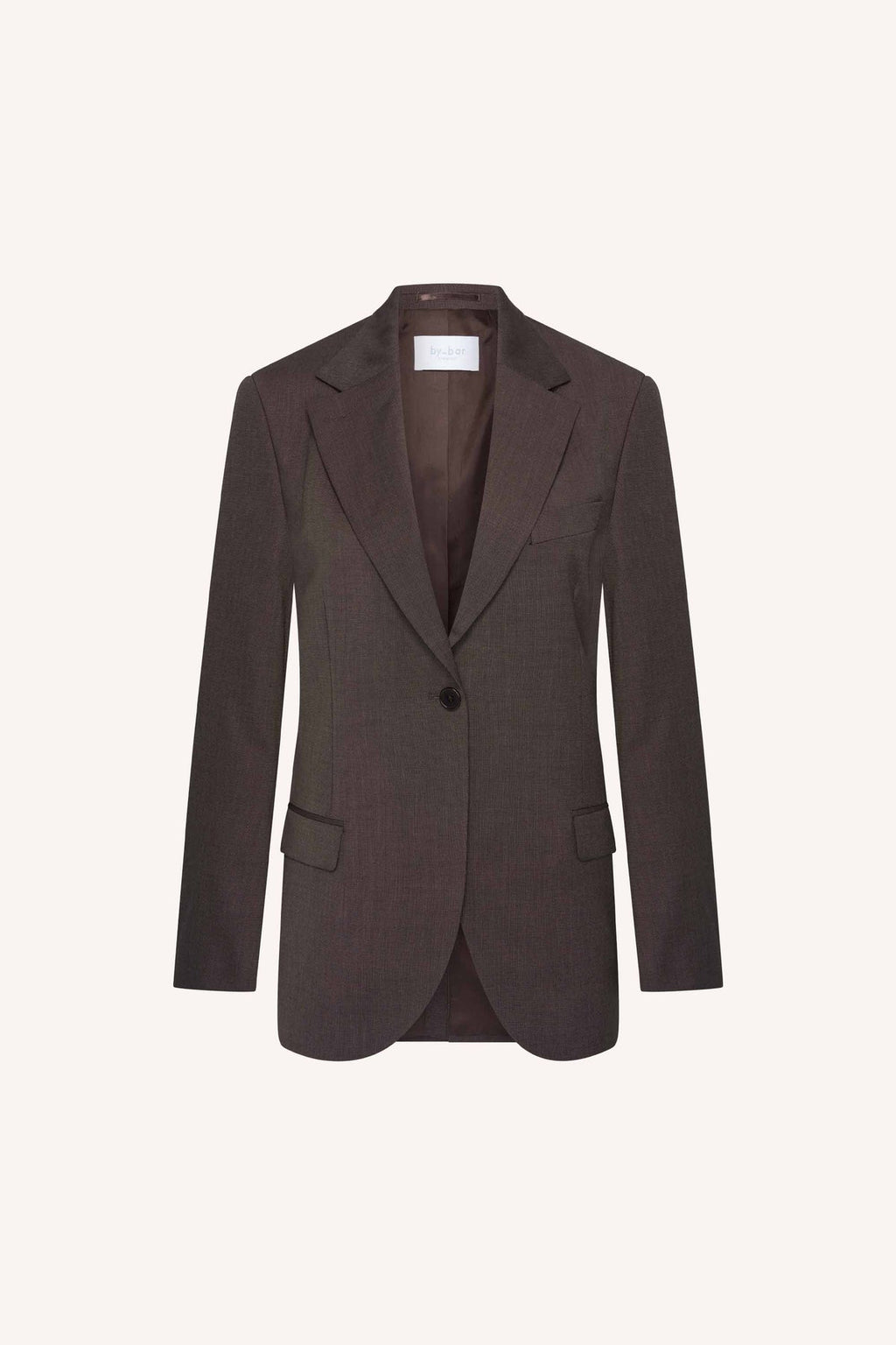 Blazer de sastre mujer marron