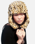 Gorro eco fur animal print
