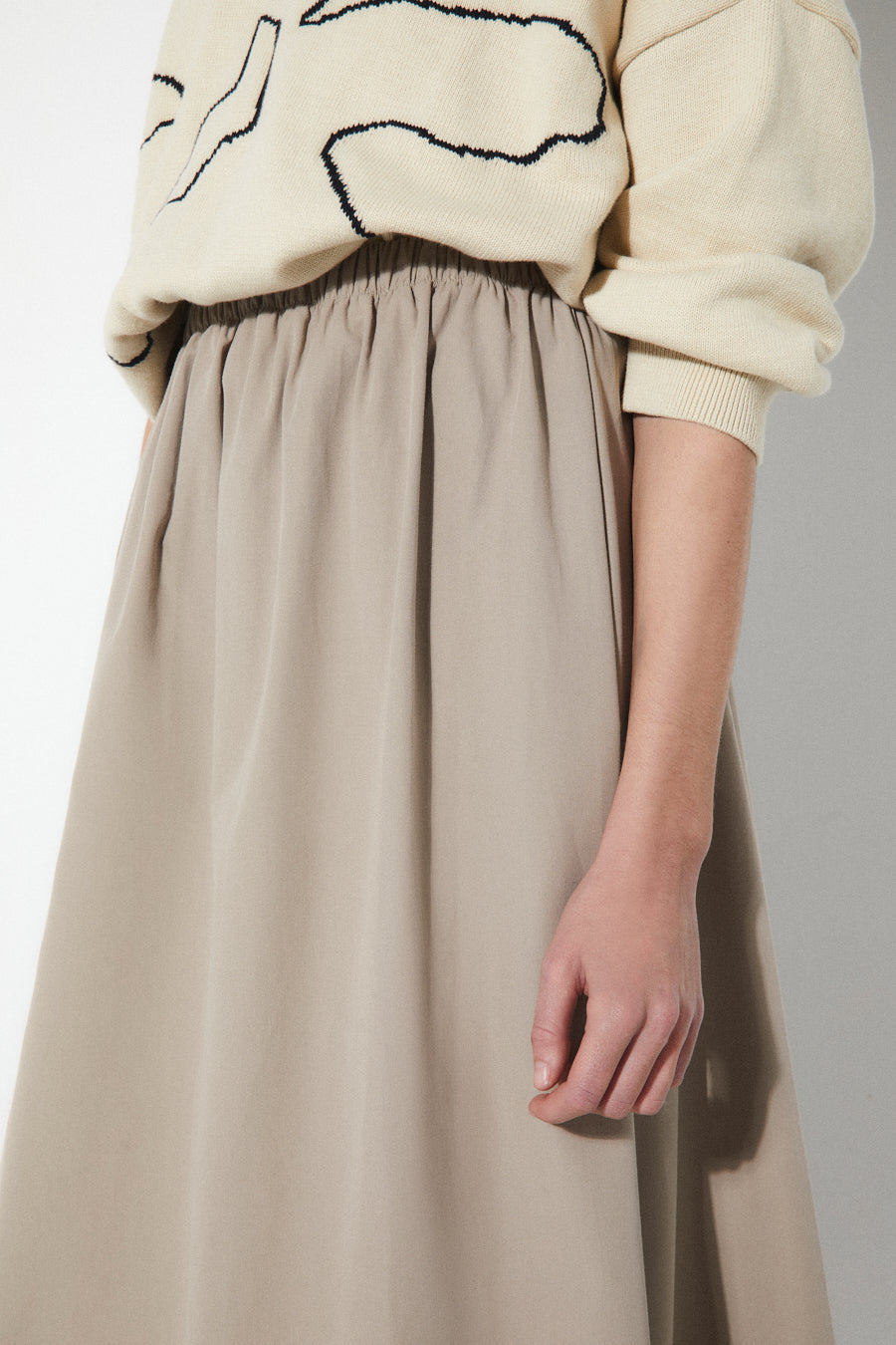 Falda midi de corte fluido RITA ROW