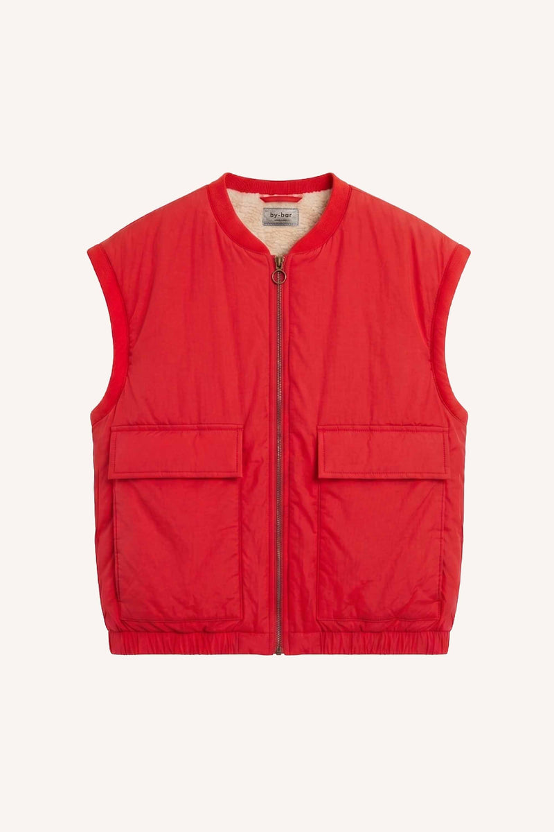 chaleco reversible mujer efecto borreguito