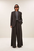 Blazer de sastre mujer marron