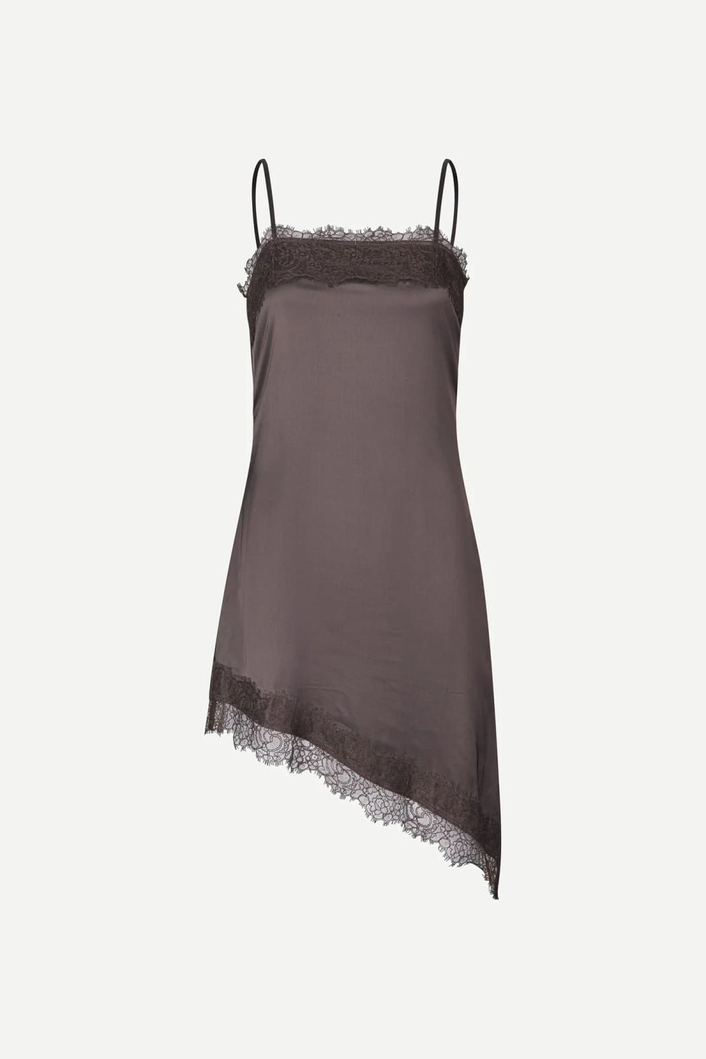 Vestido lencero gris oscuro