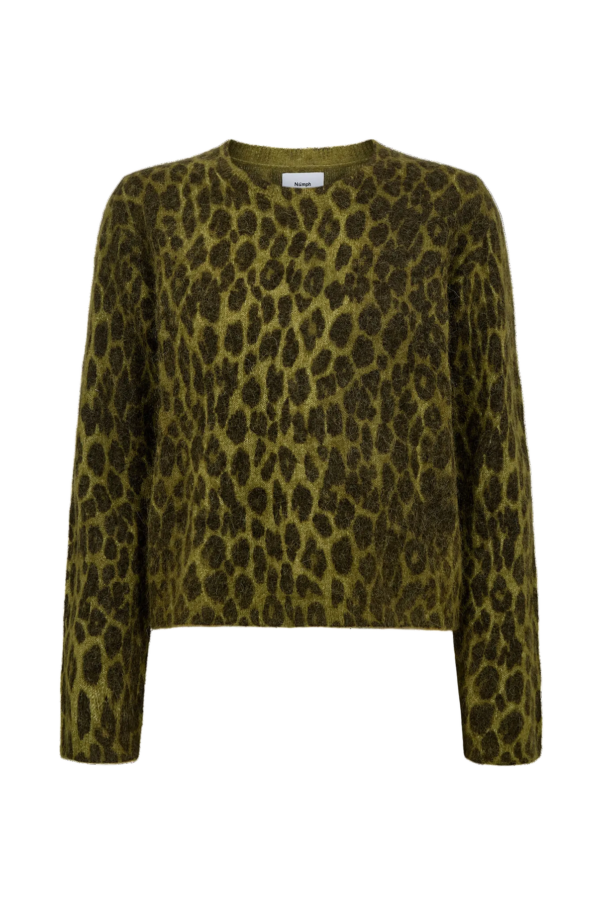 Jersey de punto de mujer con estampado de leopardo