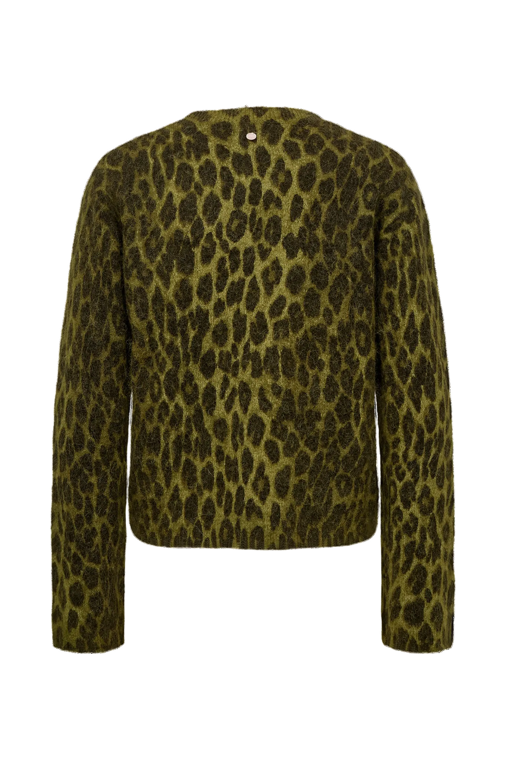Jersey de punto de mujer con estampado de leopardo