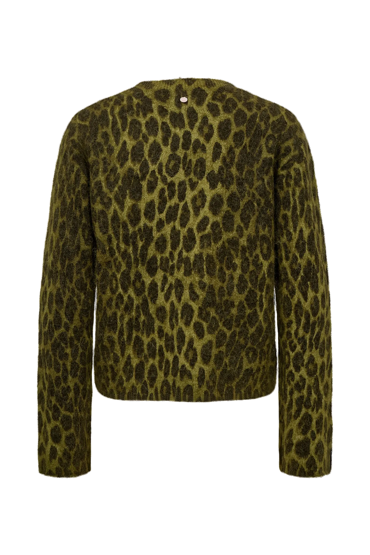 Jersey de punto de mujer con estampado de leopardo