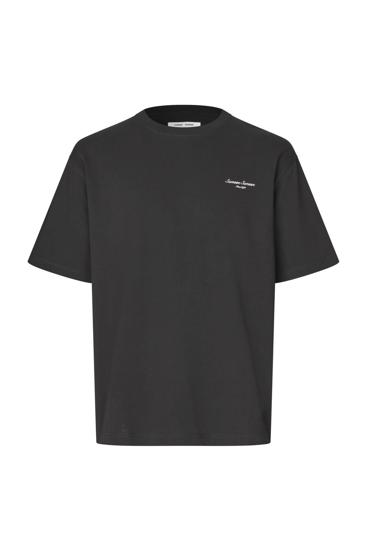 Camiseta oversize negra unisex con estampado gráfico