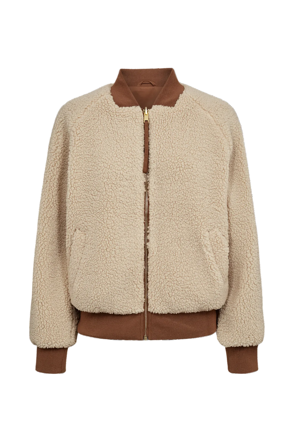 Chaqueta de mujer bomber reversible de borreguito