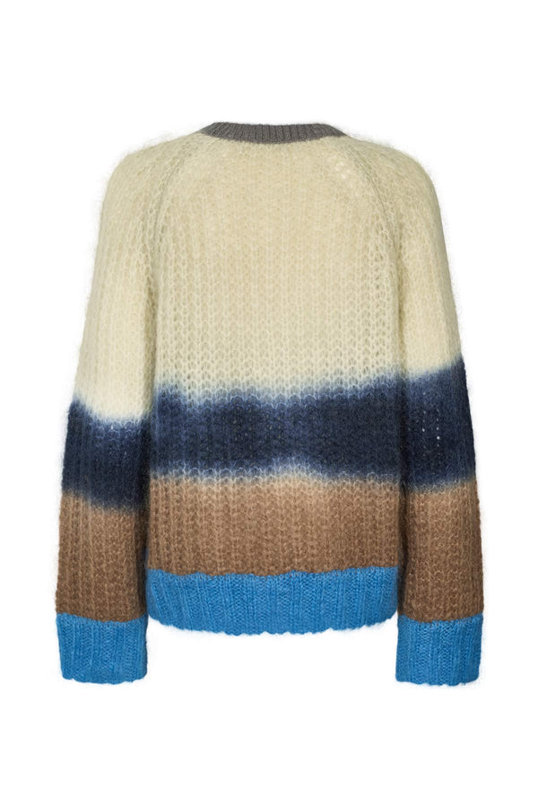 Jersey de lana de mujer degradado multicolor