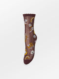 Calcetines de punto con estampado floral