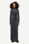 Vestido largo gris oscuro