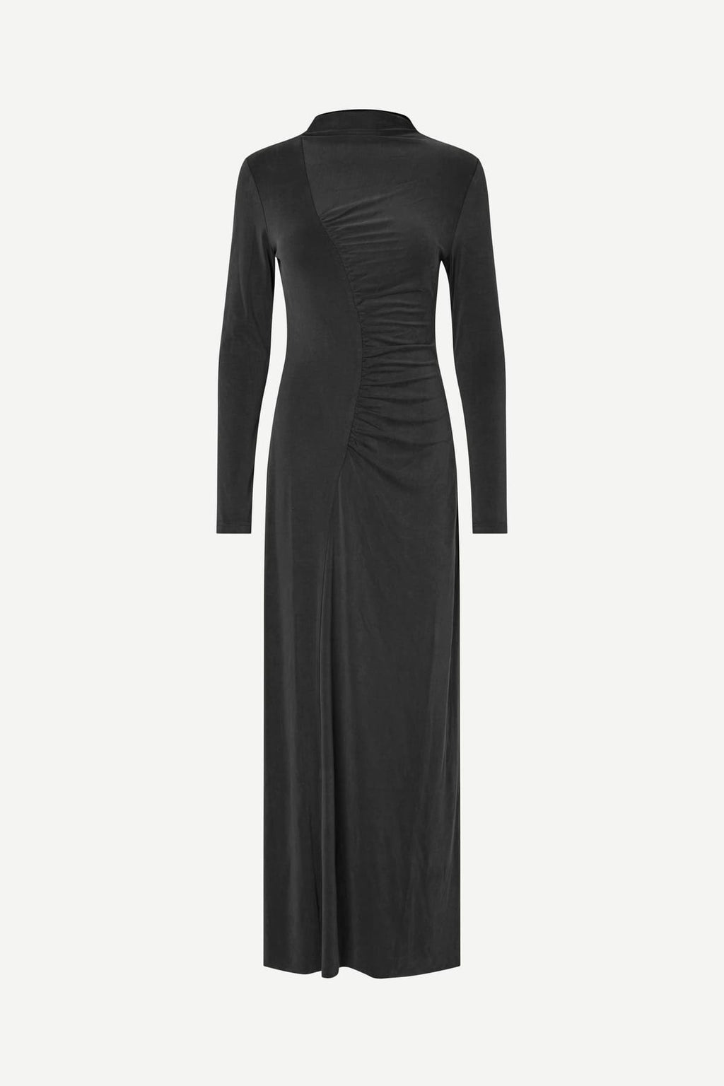 Vestido largo gris oscuro