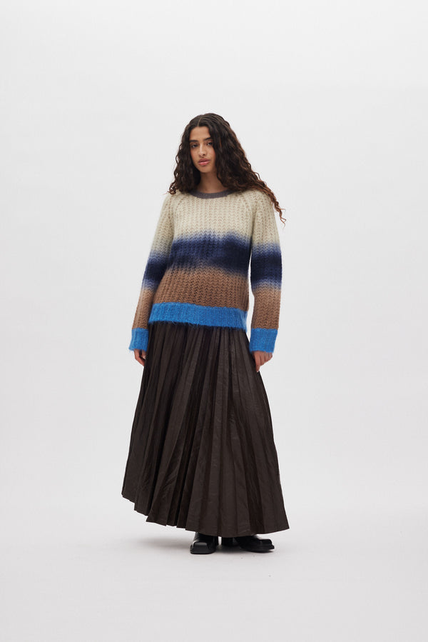 Jersey de lana de mujer degradado multicolor