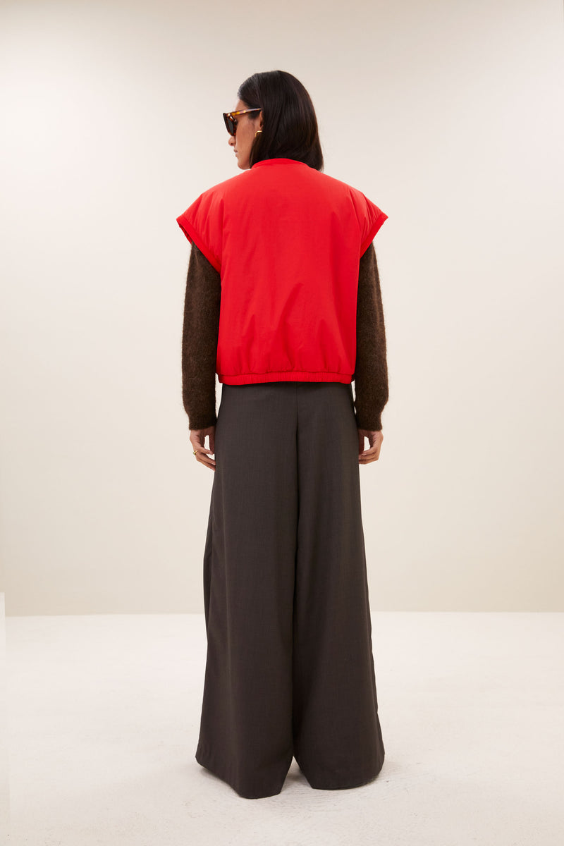 chaleco reversible mujer efecto borreguito