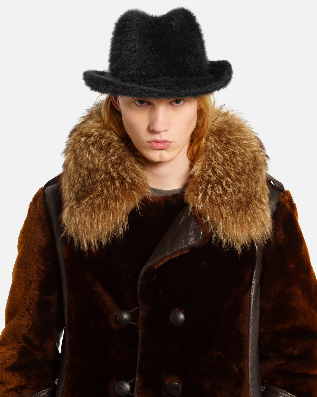 Sombrero unisex pelo negro