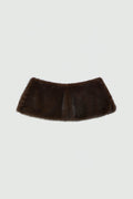 Cuello de pelo marron