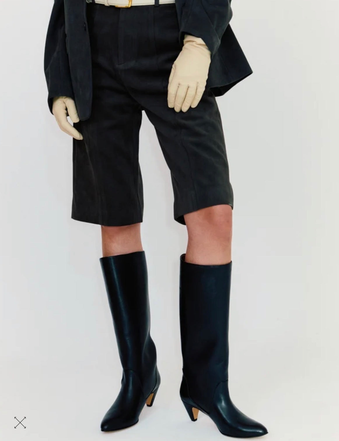 Bota caña alta negro