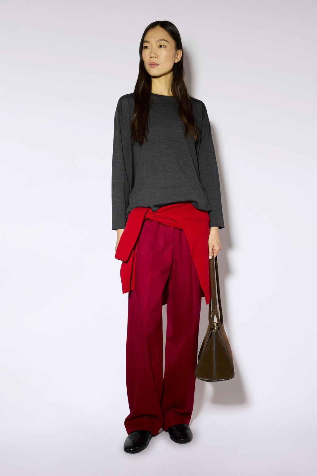 Jersey gris de lana fria