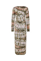 Vestido largo efecto tie-dye