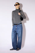 Jersey de cuello alto gris