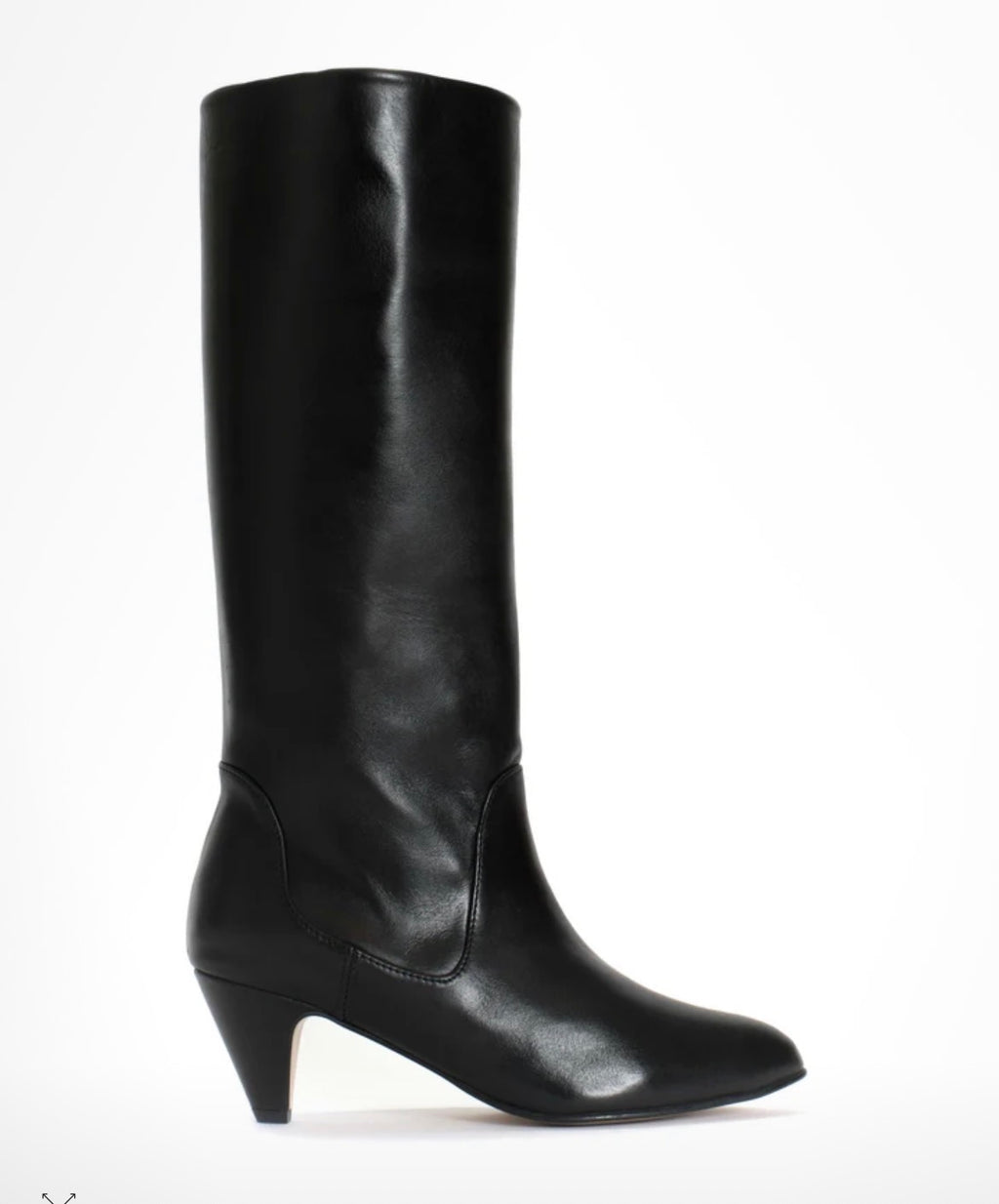 Bota caña alta negro