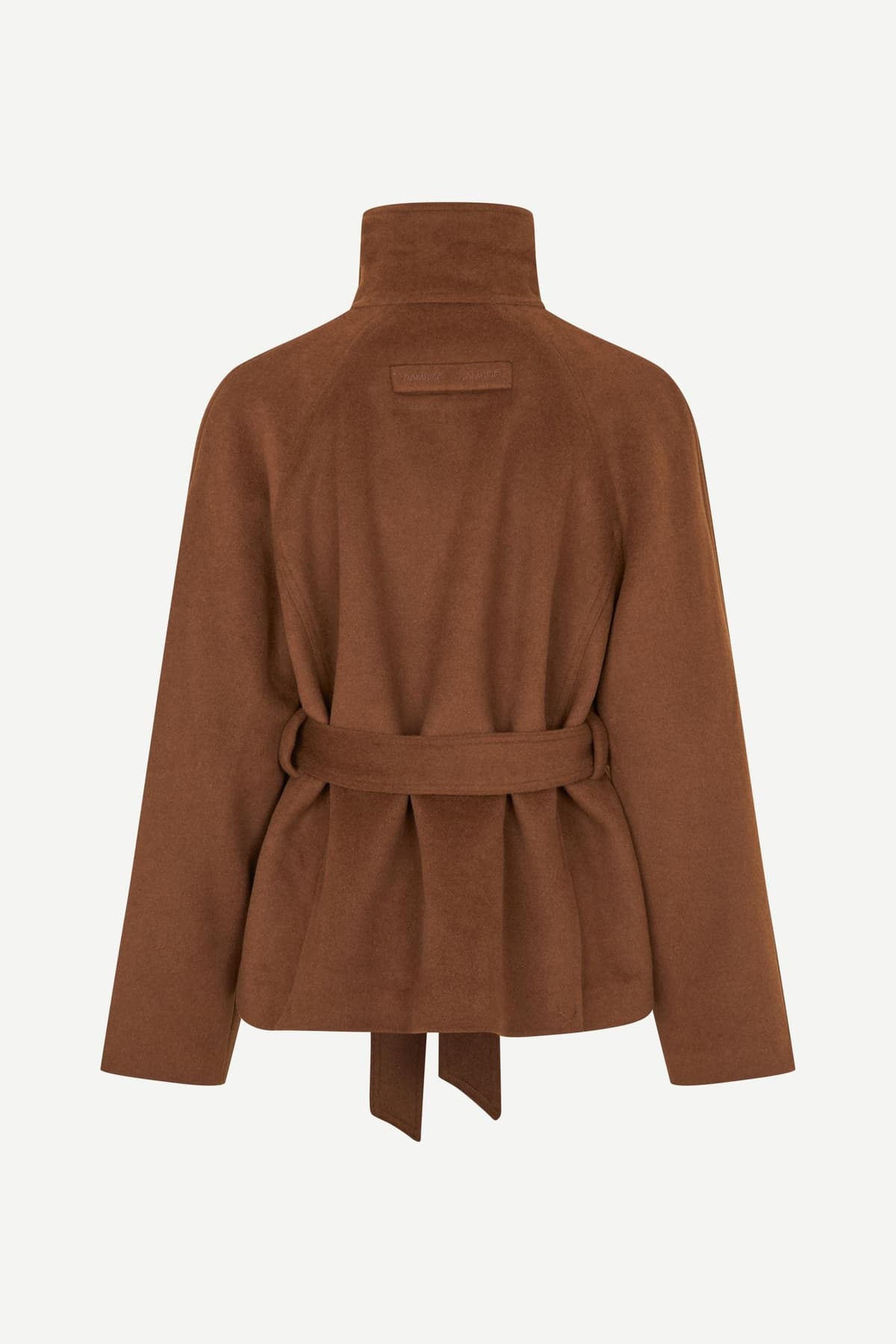 Chaqueta de mujer corta marron