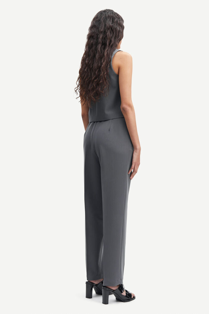 pantalon traje gris