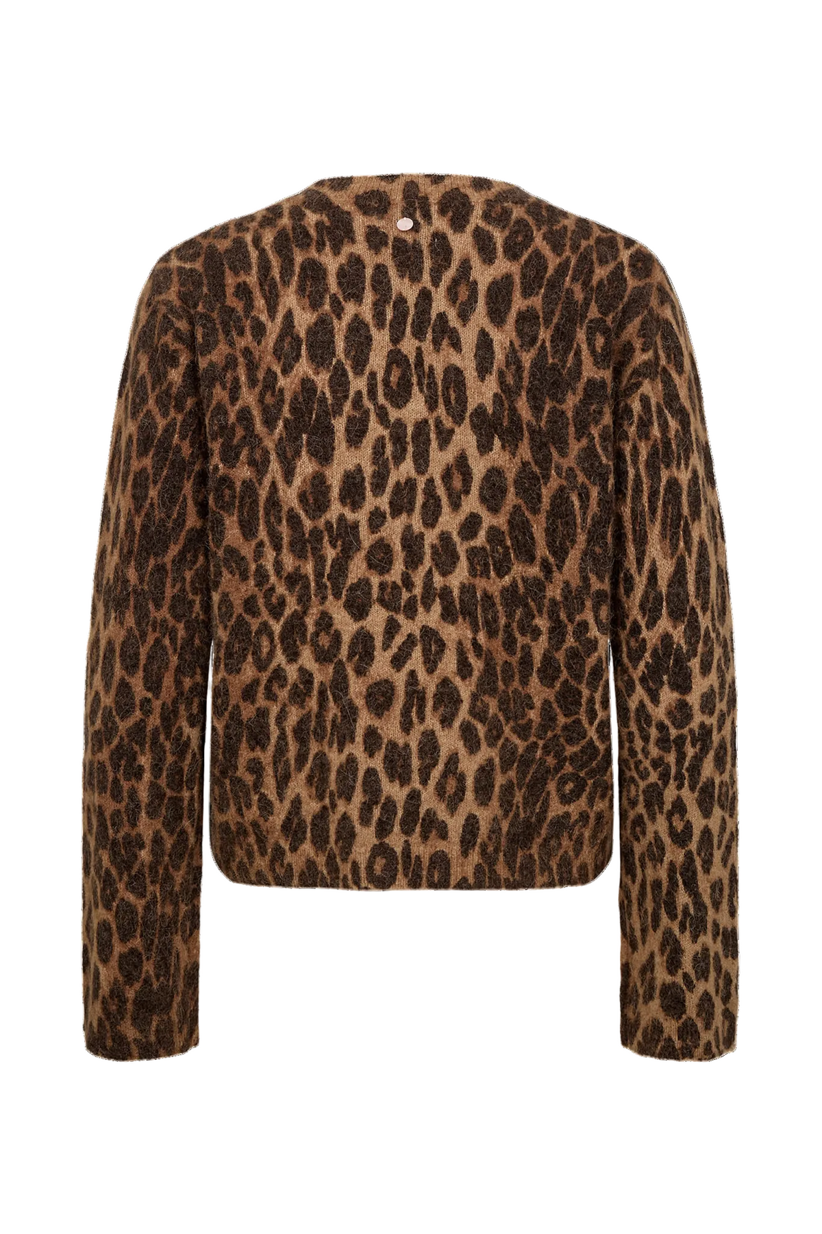 Jersey de punto de mujer con estampado de leopardo