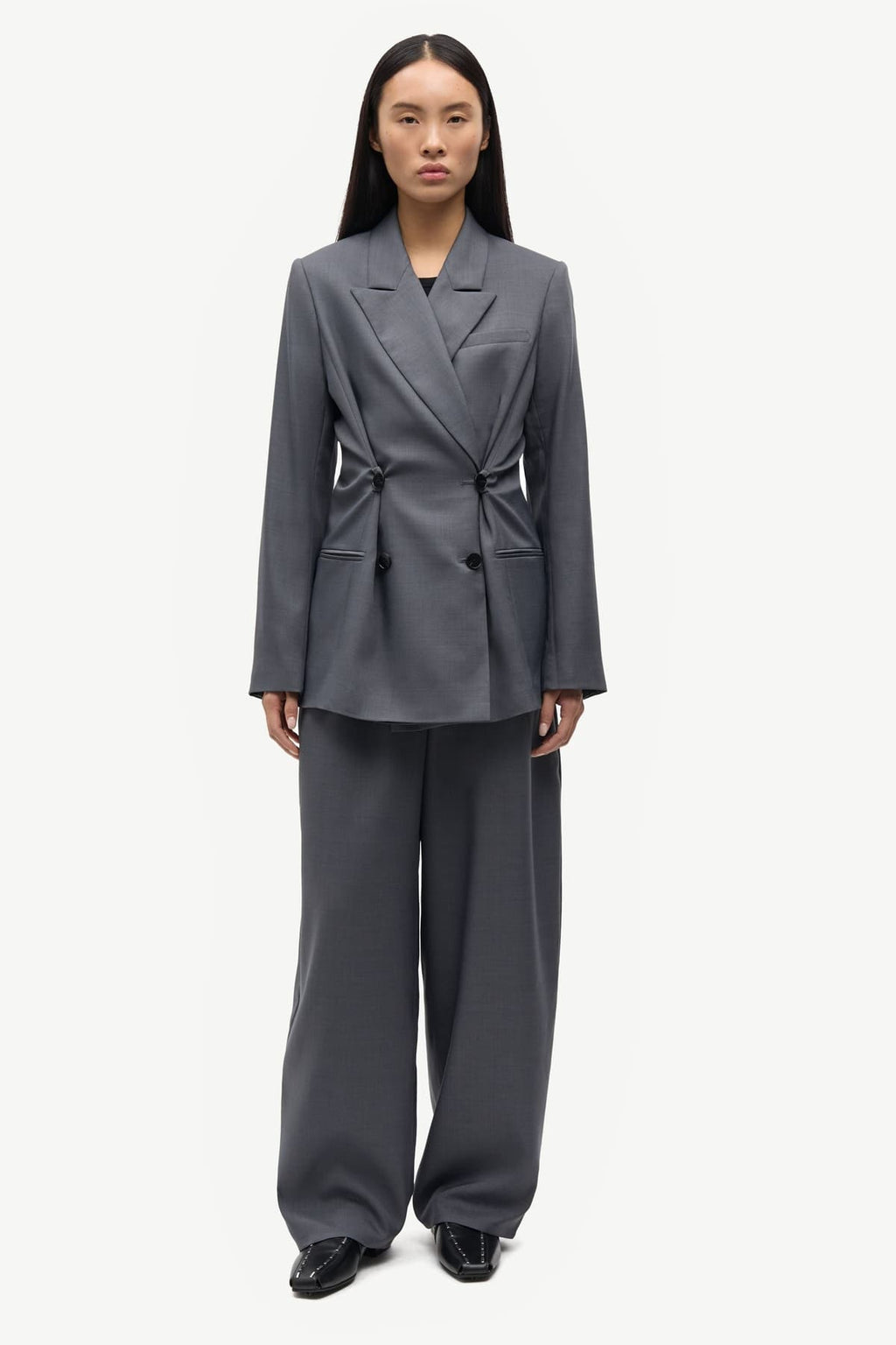 Pantalones de mujer sastre gris