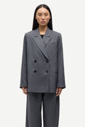 Blazer de mujer cruzada gris