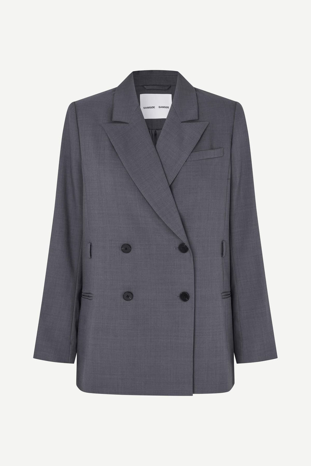 Blazer de mujer cruzada gris