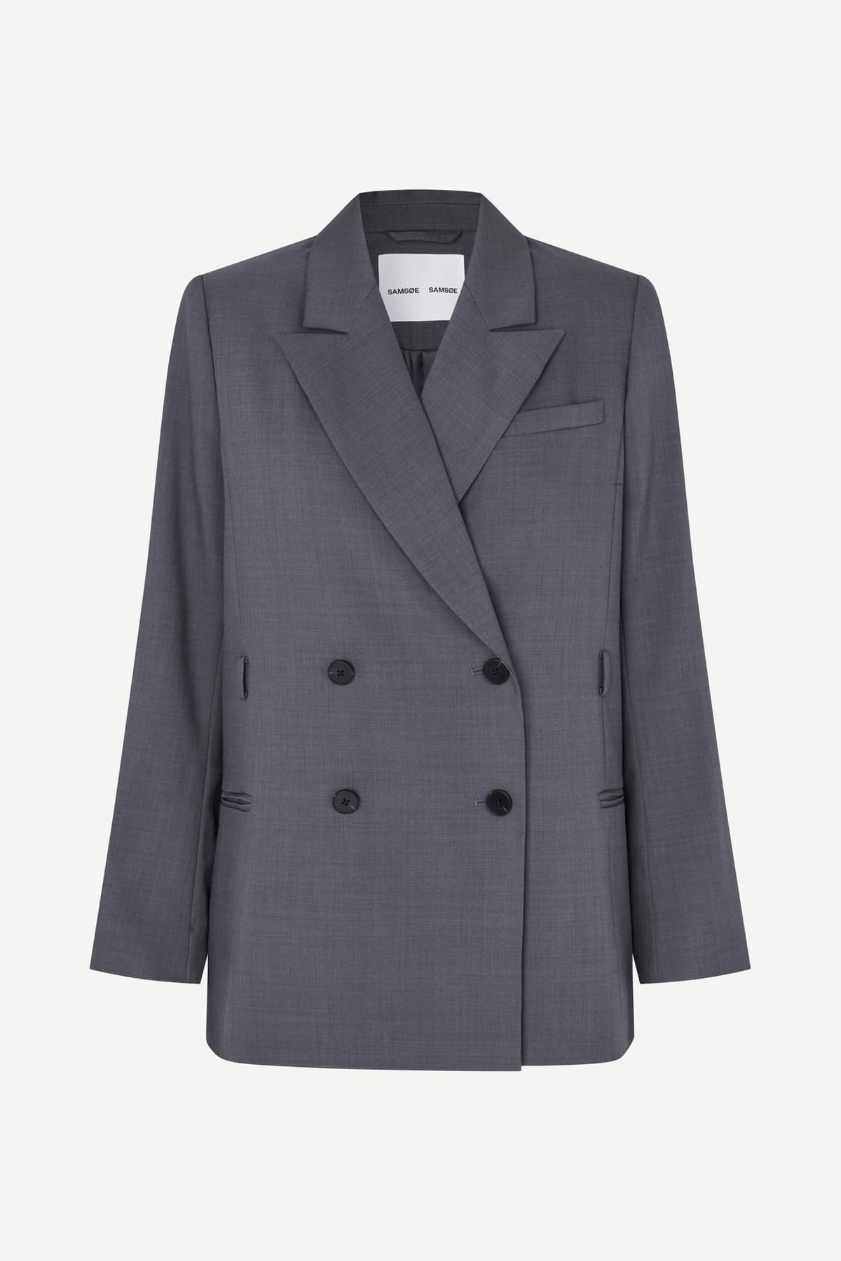 Blazer de mujer cruzada gris