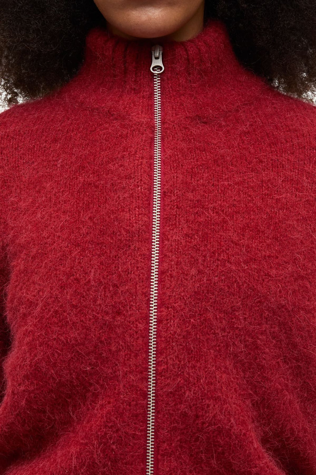 Cardigan chaqueta de punto roja