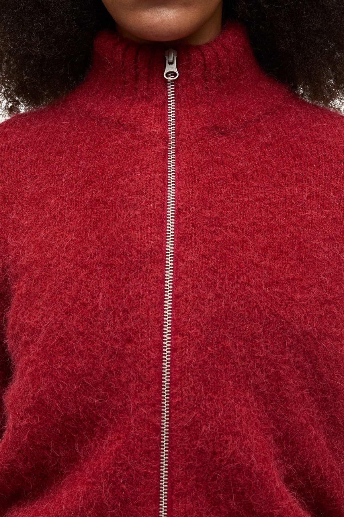 Cardigan chaqueta de punto roja