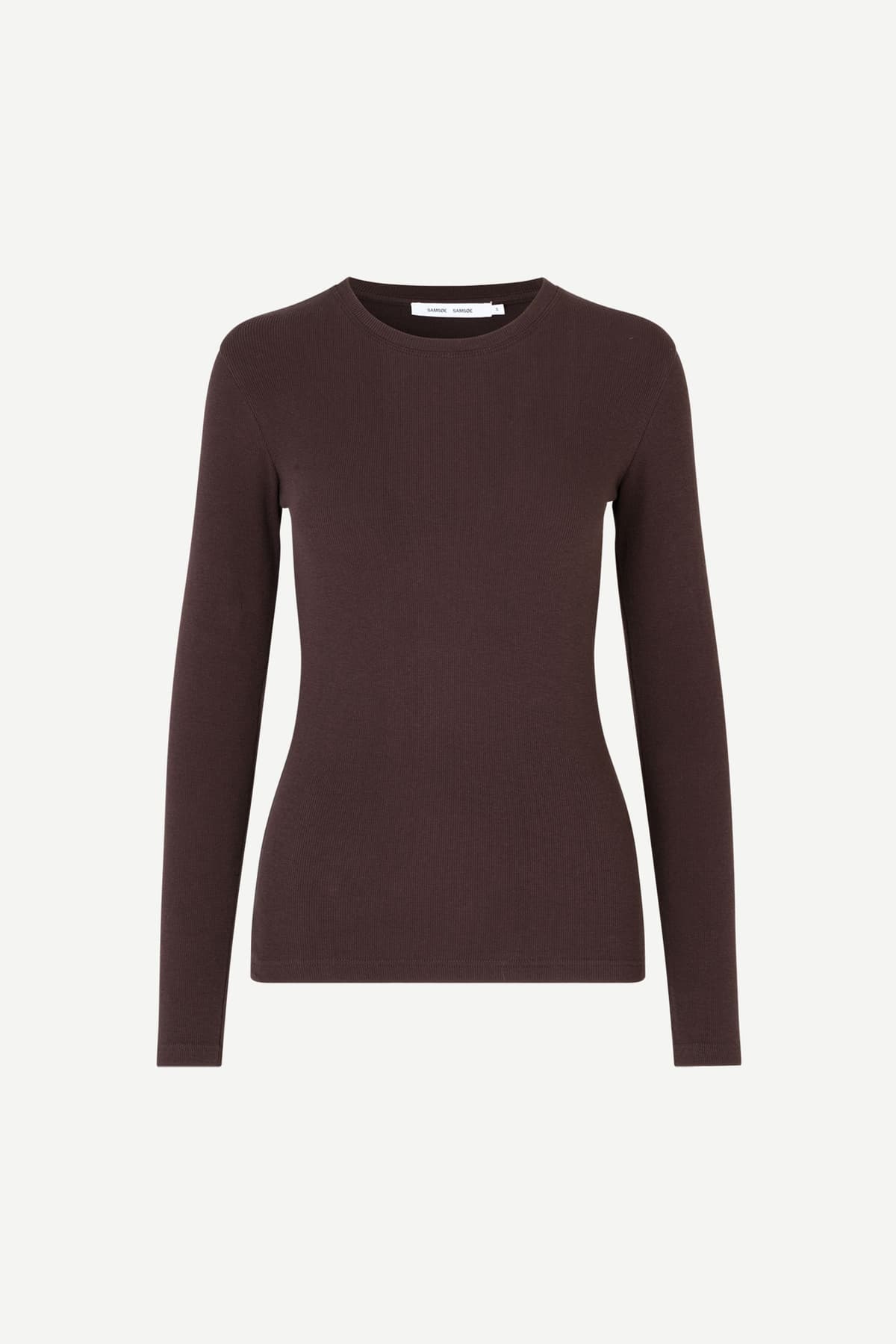 Camiseta mujer basica marron SAMSOE SAMSOE