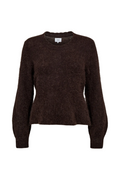 Jersey de mujer de punto marron
