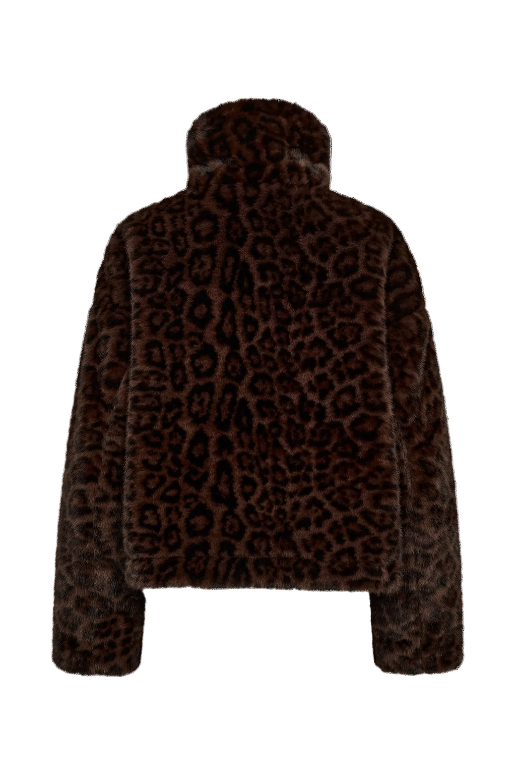 Chaqueta de mujer de pelo efecto leopardo