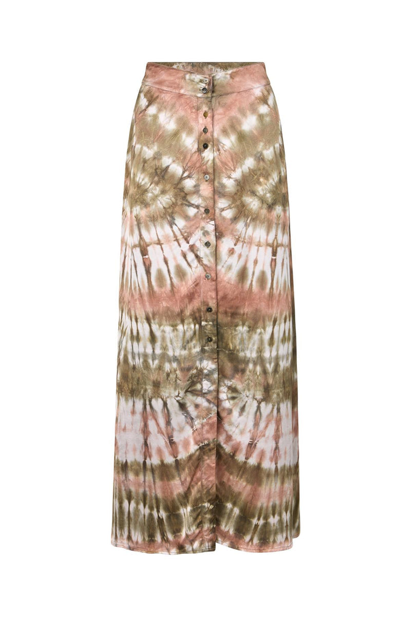 Falda larga efecto tie-dye