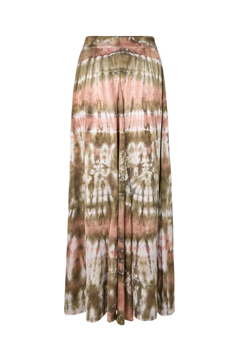 Falda larga efecto tie-dye
