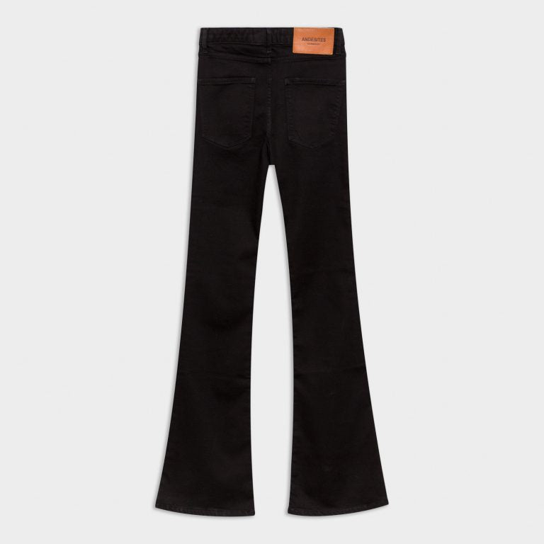 jeans negro campana