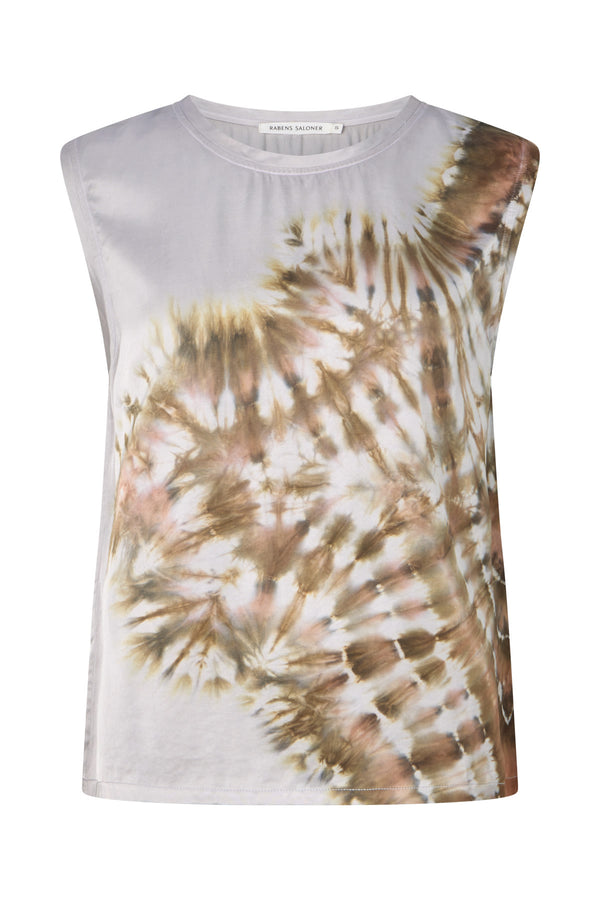 Top sin mangas efecto tie dye