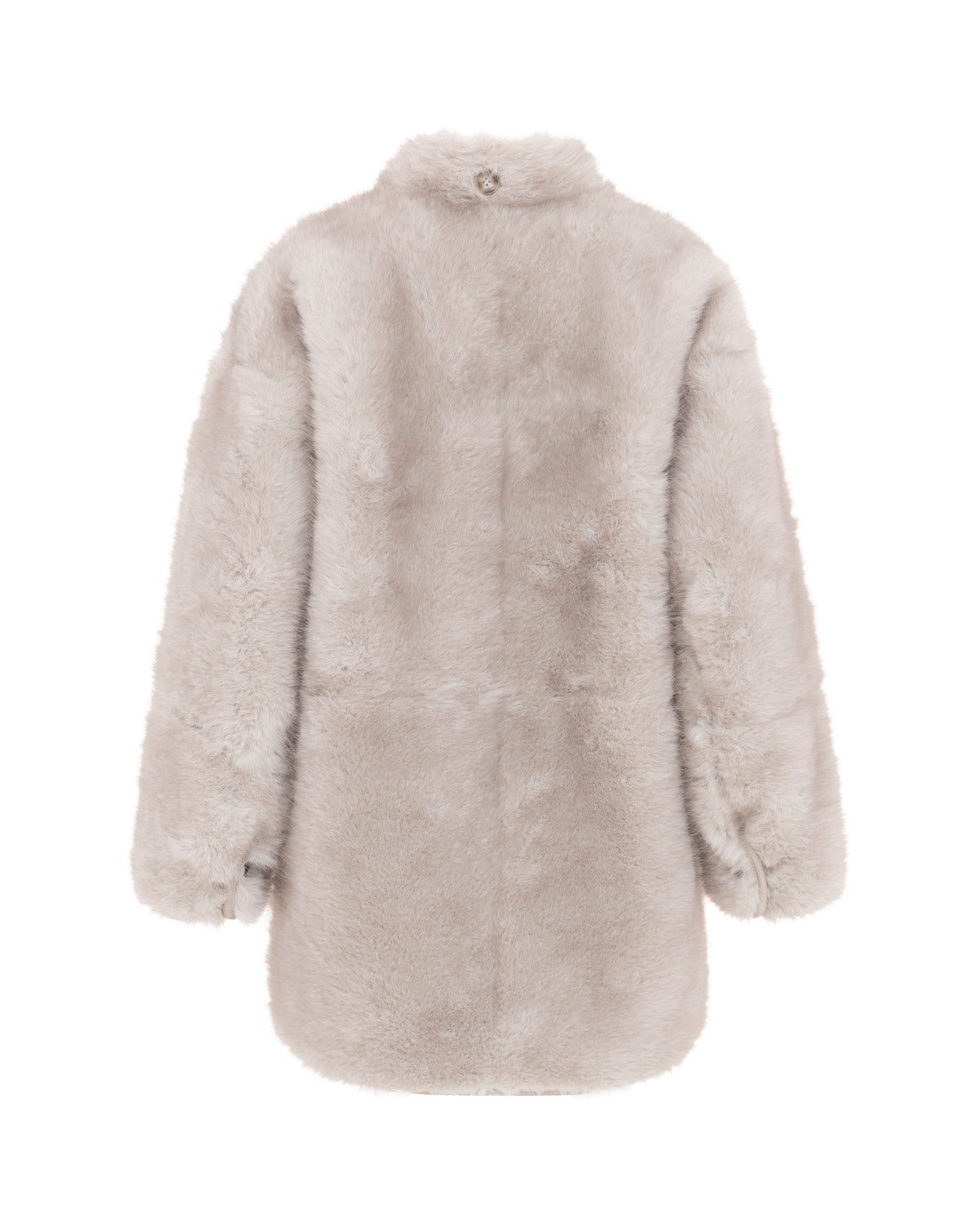 Abrigo reversible con cuello alto